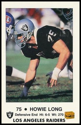 1985 Los Angeles Raiders Fire Safety 3 Howie Long